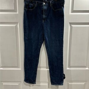 Gap High Rise Vintage Slim Jeans - Dark Denim Wash - Size 33R/16